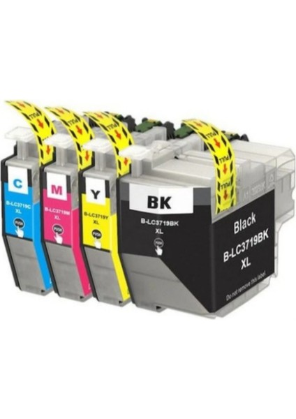 MFC-J2330DW,MFC-J2730DW,MFC-J3530DW,FC-J3930DW LC3719XL Yüksek Kapasiteli Muadil Kartuş Seti
