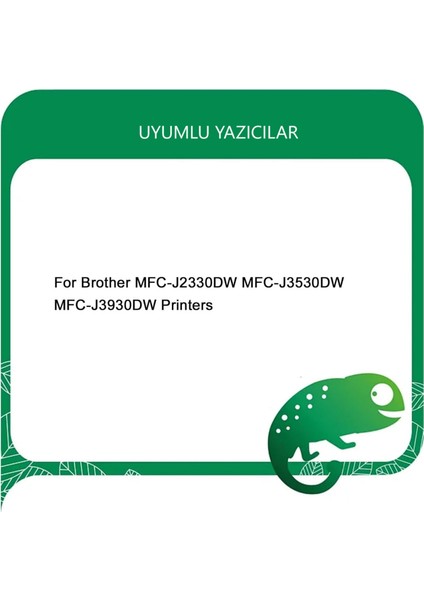 MFC-J2330DW,MFC-J2730DW,MFC-J3530DW,MFC-J3930DW LC3719XL4 Renk Muadil Kartuş Seti