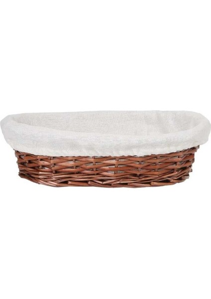 Elite Hasır Bezli Oval Sepet 24 cm (ES-2417R) 1 Adet