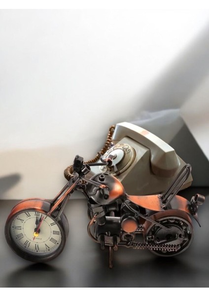 Kırmızı Vintage Metal Masa Biblosu, Romen Rakamlı Zaman Göstergesi fiyatları