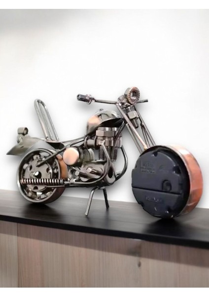 Kırmızı Vintage Metal Masa Biblosu, Romen Rakamlı Zaman Göstergesi modelleri