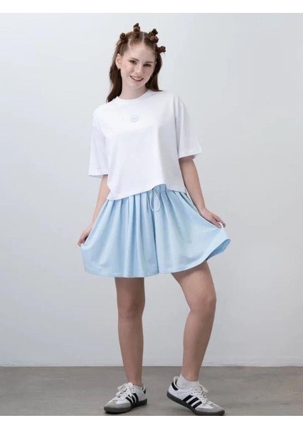 Kız Çocuk Pileli Şort T-Shirt Tasarım Takım