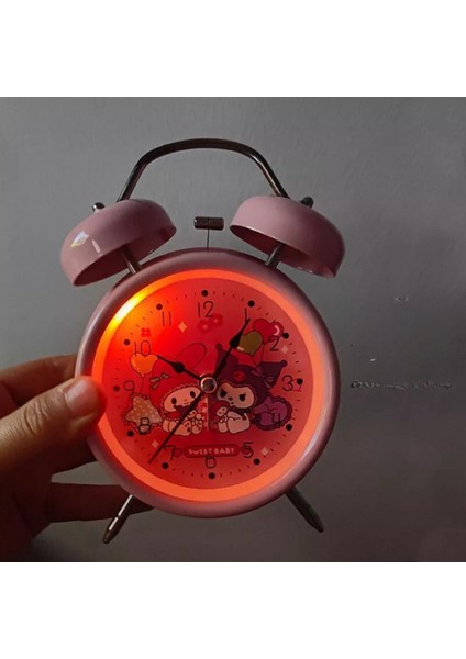 Pembe Metal Çalar Saat, Analog Zaman Göstergesi, Sevimli ve Şık Tasarım fiyatları