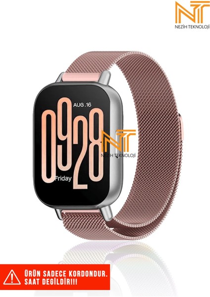 Redmi Watch 5 Active / Redmi 5 Lite Uyumlu Milanes Örgü Hasır Metal Kordon