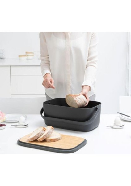 Elite Brabantia Ekmek Saklama Kutusu Nic Dark Grey 128264 1 Adet fırsatları