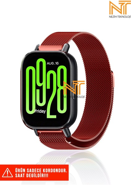 Redmi Watch 5 Active / Redmi 5 Lite Uyumlu Milanes Örgü Hasır Metal Kordon