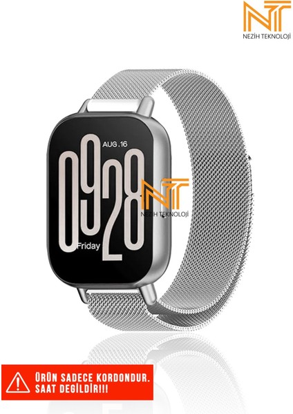 Redmi Watch 5 Active / Redmi 5 Lite Uyumlu Milanes Örgü Hasır Metal Kordon