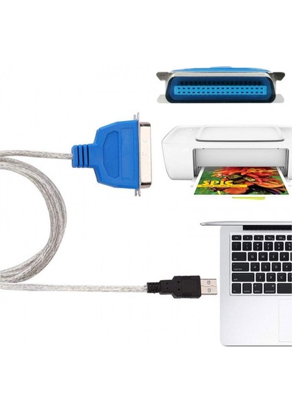 1.5 Metre USB Paralel Printer Kablosu USB Paralel Yazıcı Kablosu