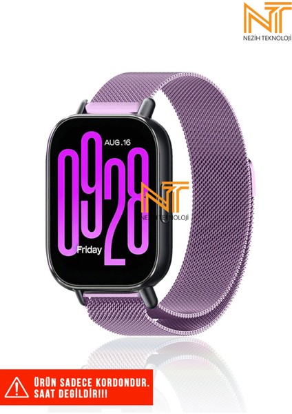 Redmi Watch 5 Active / Redmi 5 Lite Uyumlu Milanes Örgü Hasır Metal Kordon