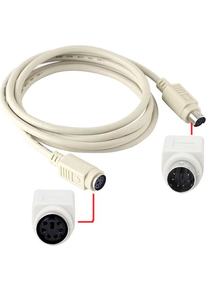 2 Metre Ps2 Uzatma Kablosu 2 Metre Ps2 Mouse Uzatma Kablosu 2 Metre Ps2 Klavye Uzatma Kablosu