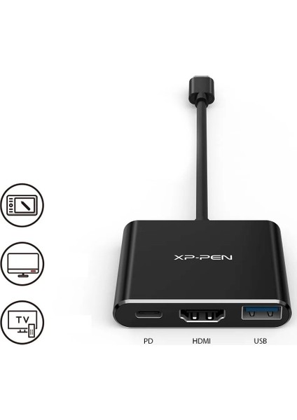 3'ü Bir Arada Çok Fonksiyonlu Usb-C Hub (Type C'den Usb+Hdmı+Pd'ye) modelleri