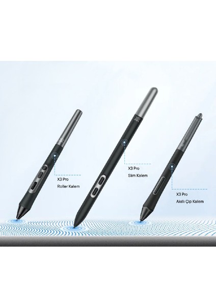 X3 Pro Slim Stylus Grafik Tablet Kalem - Artist Pro 14 GEN2/PRO16/PRO 19 Gen2, Deco Pro Gen2 Uyumlu indirimleri