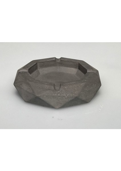 Elite Geometrik Desen Antrasit Beton Kül Tablası,küllük 1 Adet