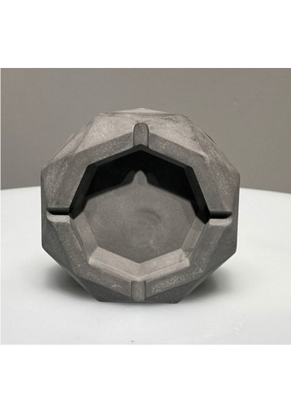 Elite Geometrik Desen Antrasit Beton Kül Tablası,küllük 1 Adet