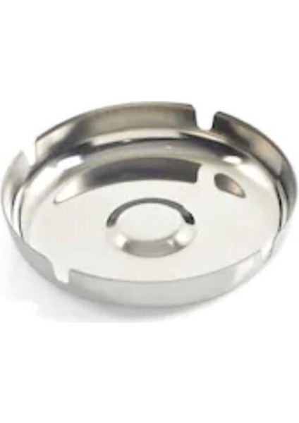 Elite Kromajlı Metal Kül Tablası 11CM Paslanmaz Çelik Yuvarlak Küllük 1 Adet