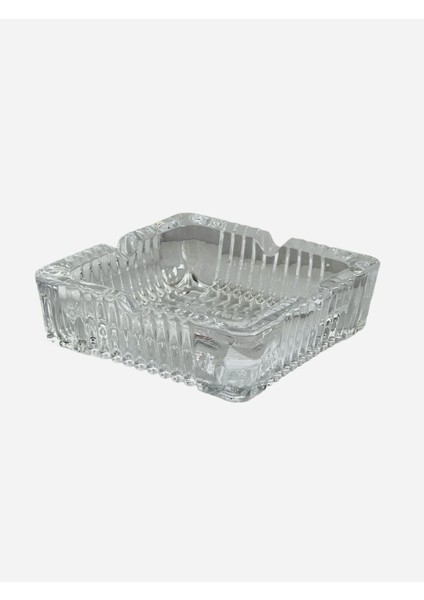 Elite Bistro Kesme Kristal Lüks Cam Küllük Kül Tablası Küçük Kare 05 1 Adet