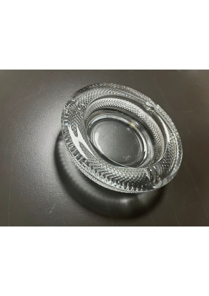 Elite Dekoratif Lüsterli Kristal Cam Küllük 14*14 cm 1 Adet