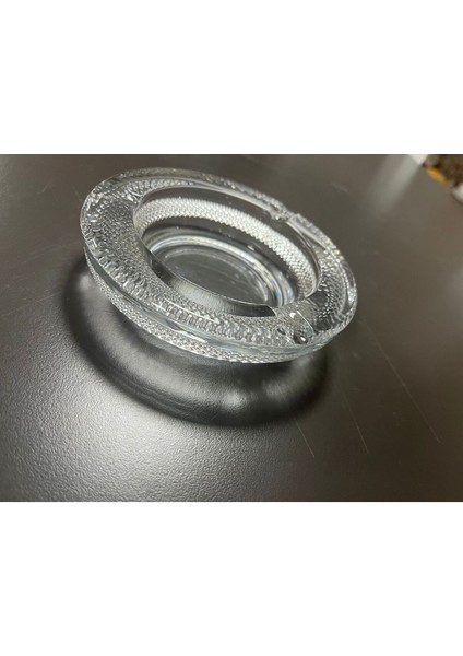 Elite Dekoratif Lüsterli Kristal Cam Küllük 14*14 cm 1 Adet