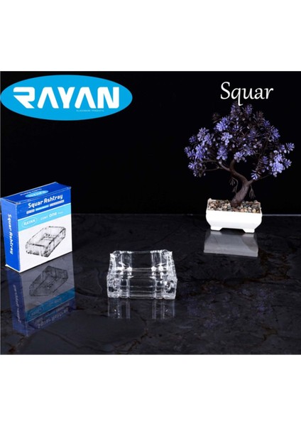 Elite Rayan Squar Cam Kare Küllük 1 Adet