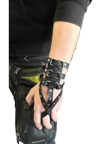 Wristband Siyah Şahmaran Gotic Bileklik modelleri