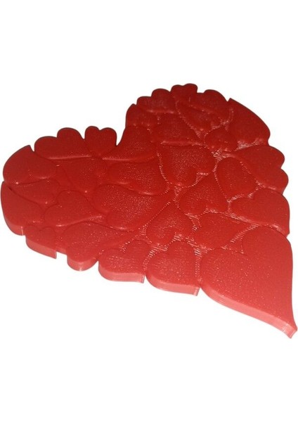 Elite Kalp Desenli Plastik Bardak Altlığı 1 Adet