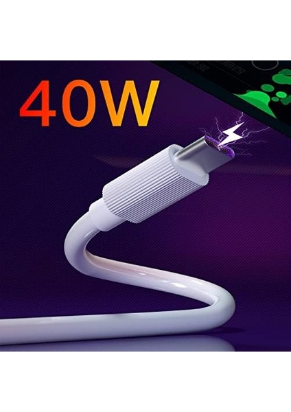 SL015 USB To Type-C 5A Hızlı Şarj ve Data Kablosu Beyaz 1 Metre