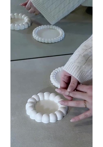 Elite Bubble Bardak Altlığı 2’li Set , Pinterest Dekoratif Takı Tabağı , Mermer Desenli Bubble Takı Tabağı 1 Adet fiyatları