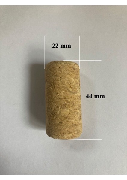 Elite Uzun 22X44 mm Şişe Mantarı 50 Adet Doğal Şarap Şişesi Tıpası Mantar Tapa 1 Adet