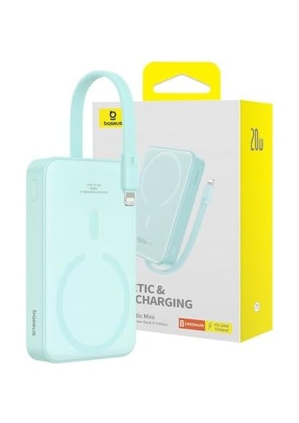 Magsafe Mini Wireless Powerbank 10.000 Mah 20W-SIYAH