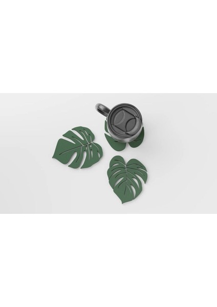 Elite Monstera Bardak Altlığı 3 Lü Yaprak Set 1 Adet fırsatları