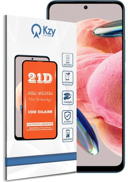 Iletişim Xiaomi Redmi Note 12 Tam Kaplayan 21D Temperli Ekran Koruyucu Cam
