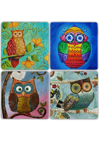 Elite Bardak Altlığı- 4 Lü Set(10 cm x 10 Cm) 1 Adet