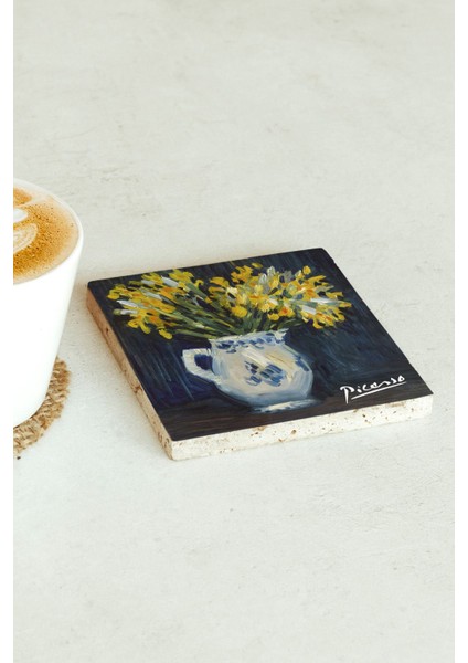 Elite Picasso Serisi Tekli Taş Bardak Altlığı 1 Adet