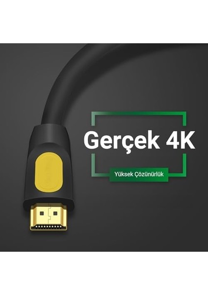 4K 60Hz 18GBPS Hdr Arc Hdcp Destekli HDMI 2.0 Kablo 2 Metre