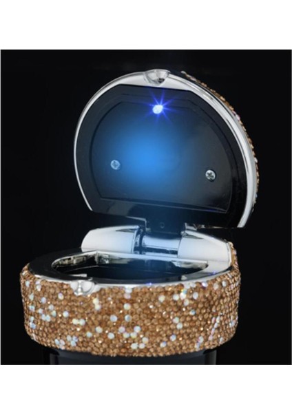 Elite LED Işıklı Araç Araba Küllüğü Parıltılı Taş Kaplama Gold 1 Adet fiyatları