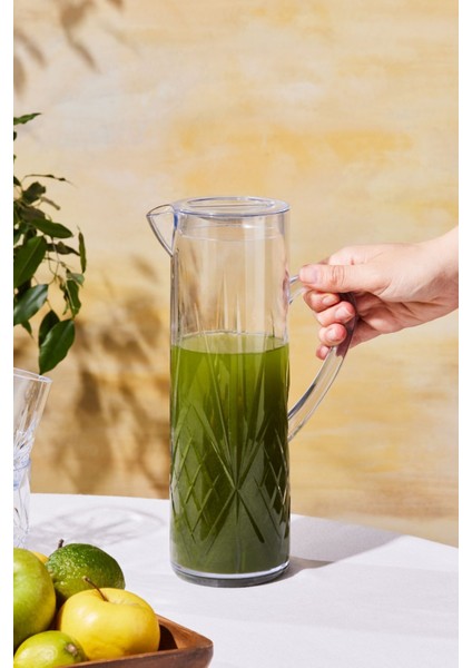 Elite Foret Akrilik Kırılmaz 5 Parça Sürahi Seti Şeffaf 1.5 Lt 1 Adet