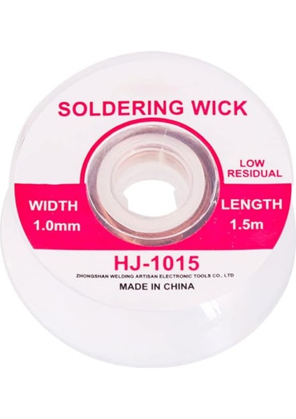 HJ-1015 Bakır 1 mm 1.5 Metre Lehim Alma Teli