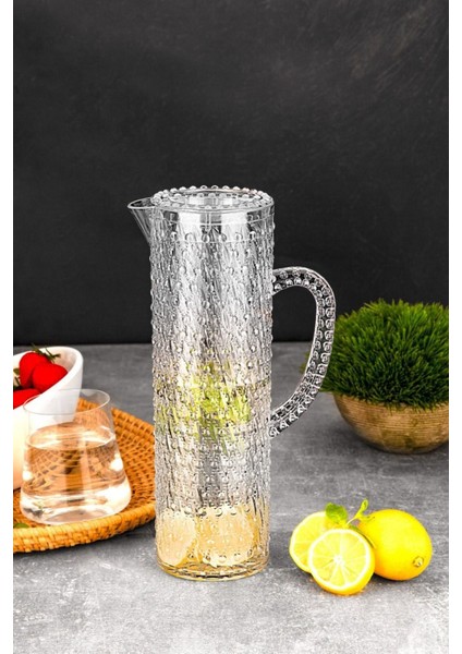 Elite Modern Kristal Akrilik Kırılmaz Boncuk Sürahi Karaf 1.5 L 1 Adet fiyatları