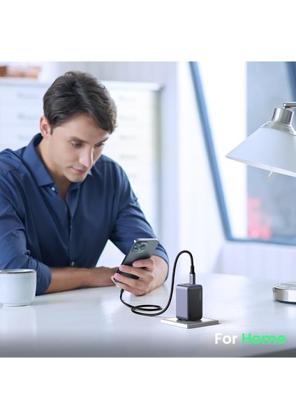 Nexode Air 65W 3-Port Gan Fast Charger Eu Hızlı Şarj Adaptörü