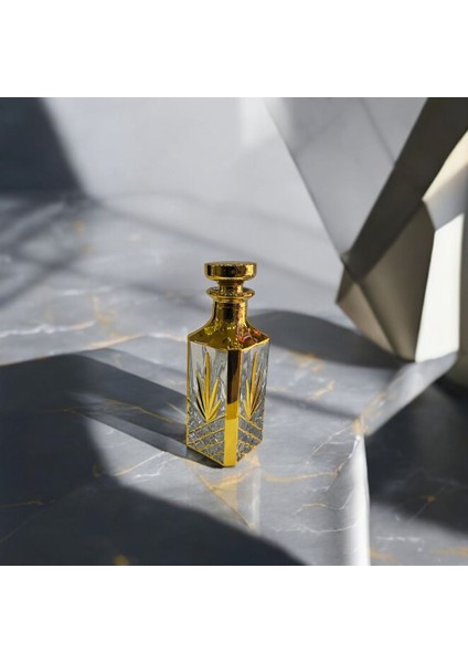 Elite 2'li Set Gold Kristal Su Şişesi Viski Meşrubat Hediyelik Nişan Dekor 250 ml 1 Adet