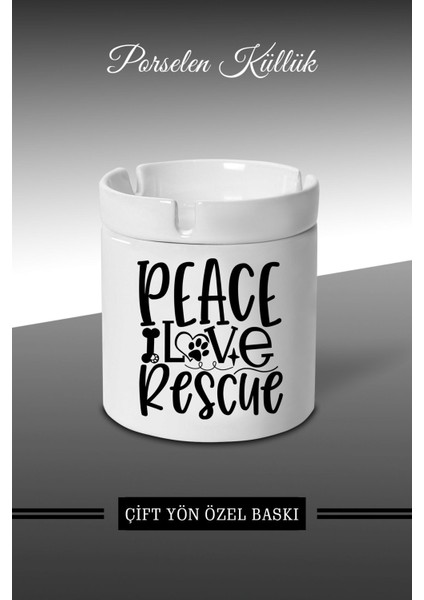 Elite Peace .. Tasarımlı Küllük - Porselen Küllük - Kül Tablası *KÜLBYMX205 1 Adet
