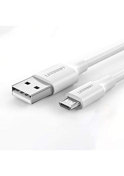 2.4 A Usb-A & Micro-Usb, Micro USB Data ve Şarj Kablosu, 1 Metre, Beyaz, 60141