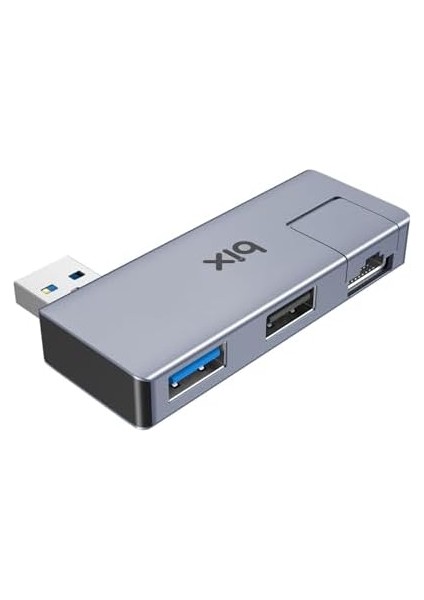 BX22HB USB To USB 3.2 USB 2.0 RJ45 Dönüştürücü Adaptör Hub