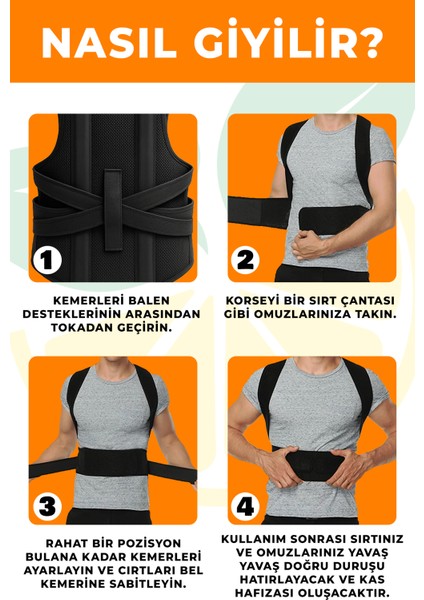 Dik Duruş Korsesi – Omurga Eğriliği Önleyici, Çift Balenli, Günlük ve Spor Kullanıma Uygun Elilom Ceku indirimleri