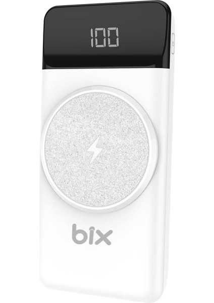 PB102 Mıknatıs Özellikli 10000 Mah USB Pd Qc 4.0 Kablosuz Şarj Powerbank