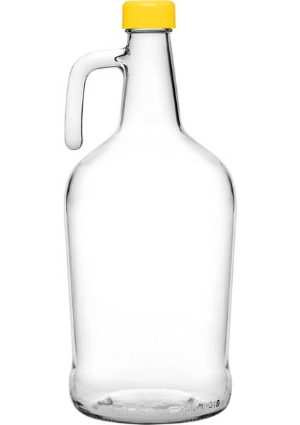 Elite Galon Cam Su Şişesi 3 Litre, Plastik Kapak 1 Adet