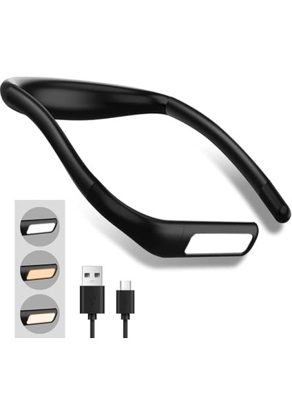 LED Boyun Okuma Lambası, Yatak Kitap Işığı, Şarjlı, Ayarlanabilir Parlaklık Masa Lambası, Bükülebilir Kollara, 3 Farklı Renk Modu, Bakım, Onarım, Gece Koşusu, Yürüyüş, Örgü, Kamp, Makyaj Için Uygundur