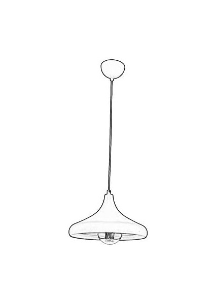4106 Modern Avize, 60 W, Siyah