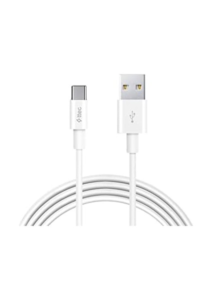 Type-C USB 2.0 5A Süper Hızlı 1m Şarj Kablosu, Beyaz