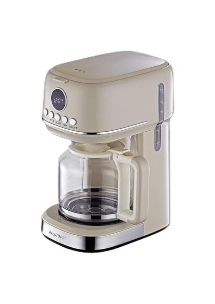 Gem Retro 15 Bardak Vanilya Krem Rengi Filtre Kahve Makinesi